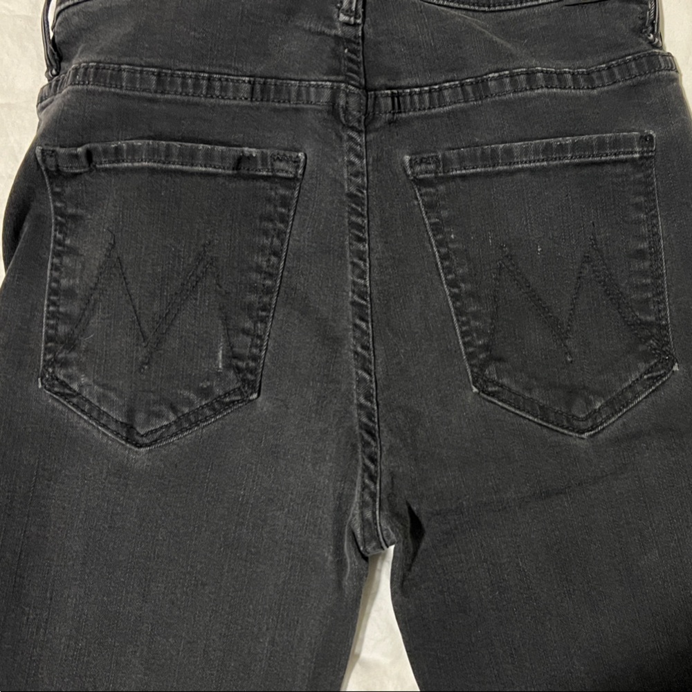 MOTHER Black insider crop step denim Jeans 27 - Picture 5 of 5